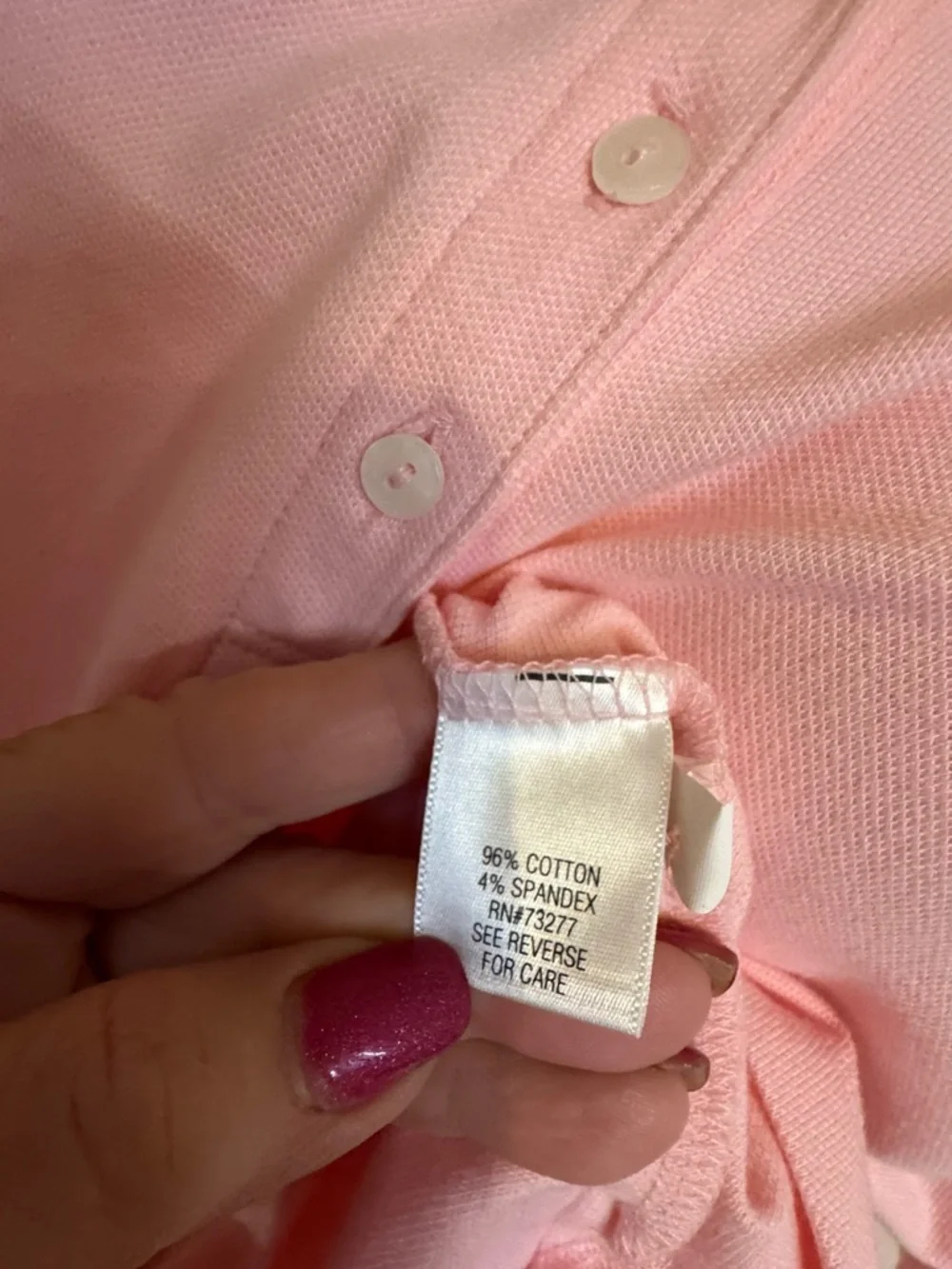 NWT Soft Light Pink Polo Top  XLARGE    #12 - Picture 7 of 10